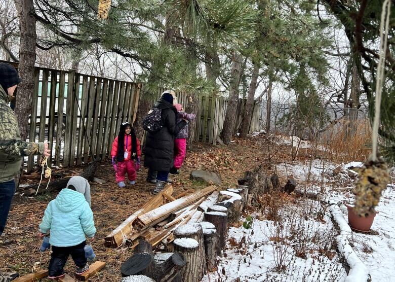 Children in a garden