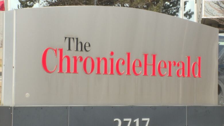 Outdoor sign for Chronicle Herald