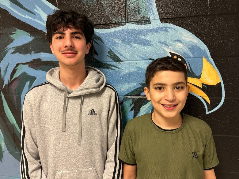 Mohamadal-Assad and HasanSaud are in Grade 8 at Rick Hansen Public School in London. 