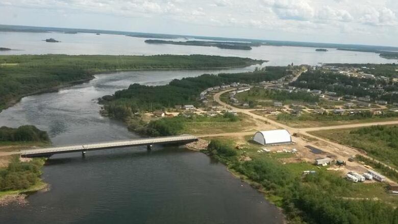 a picture from above English River First Nation