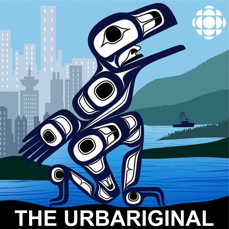 Logo for the CBC British Columbia podcast, The Urbariginal.