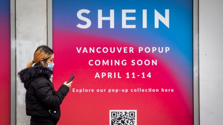 Shein, a fast fashion clothing company, is pictured prior to their pop-up store opening later this month near Granville and Robson in  Vancouver, B.C on Tuesday April 2, 2024. 