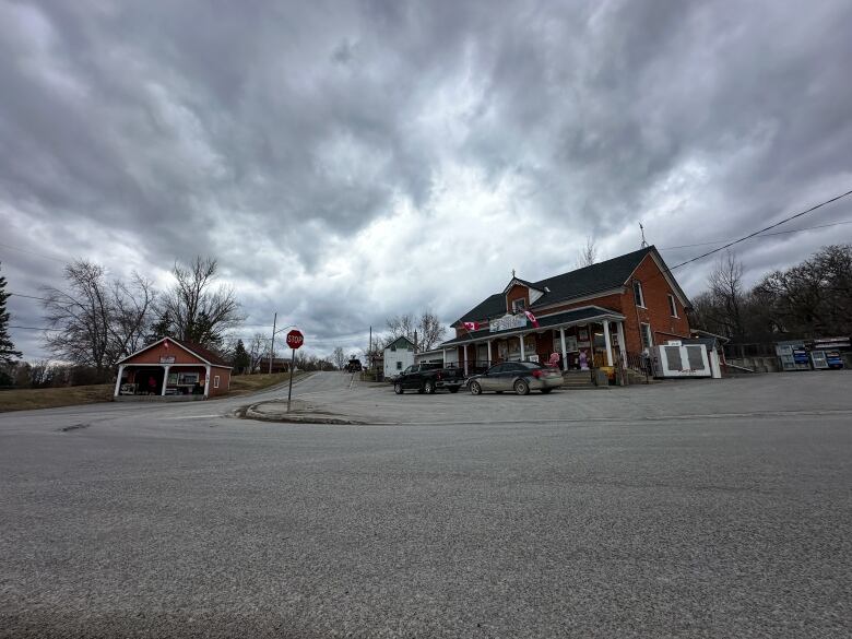 A village general store in early spring.