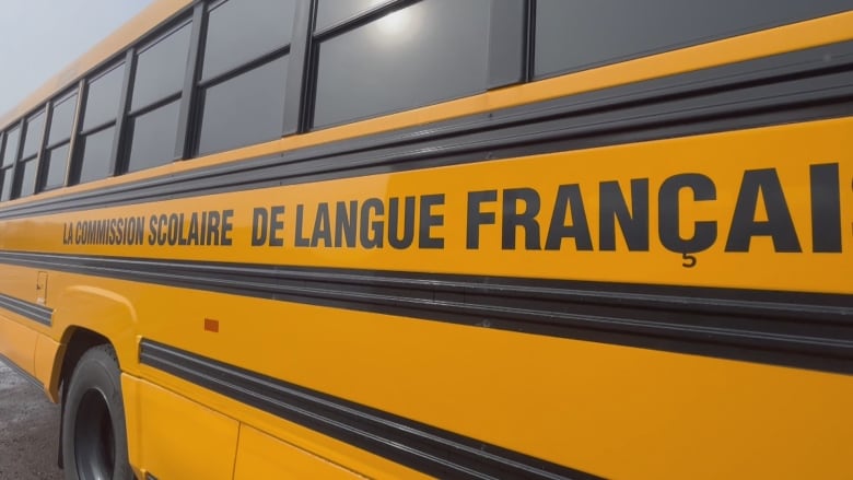 The side of a bus from P.E.I.'s French Language School Board.