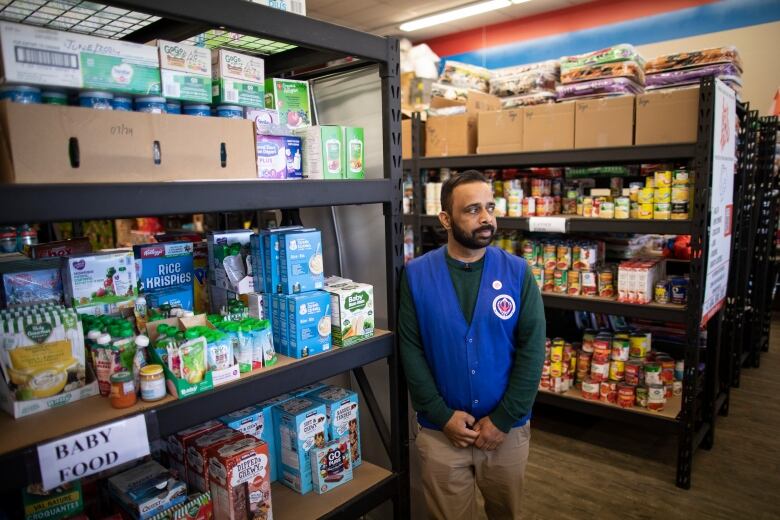 Neeraj Walia is pictured at the Guru Nanak Food Bank in Delta, B.C on Friday April 19, 2024.