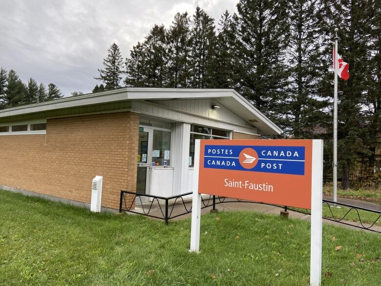 A small rural post office in Quebec's Laurentians region.