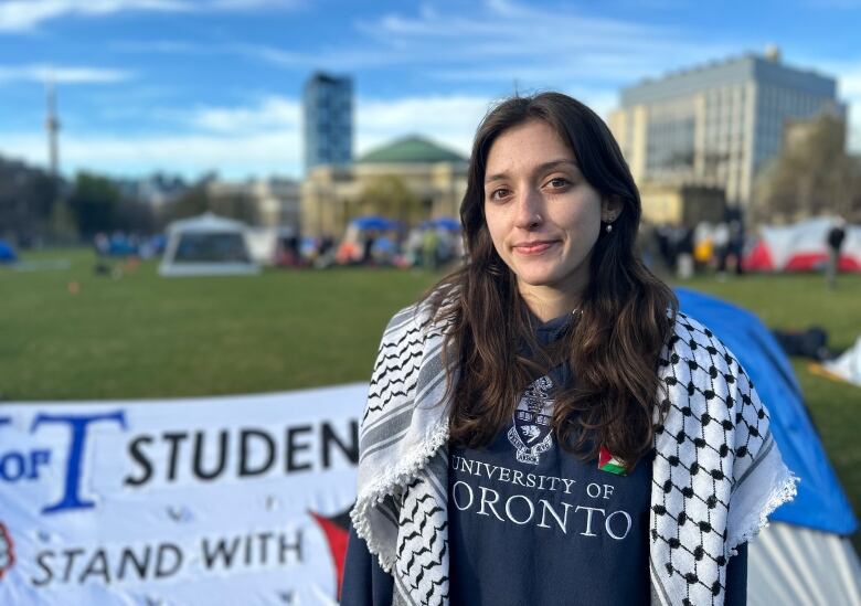 Erin Mackey, a University of Toronto student participating in the protest.