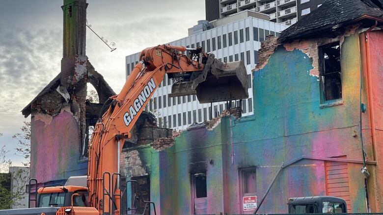 Windsor's 'rainbow house' is being torn down after a May 1 fire.