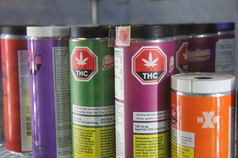 Drink containers for cannabis drinks.