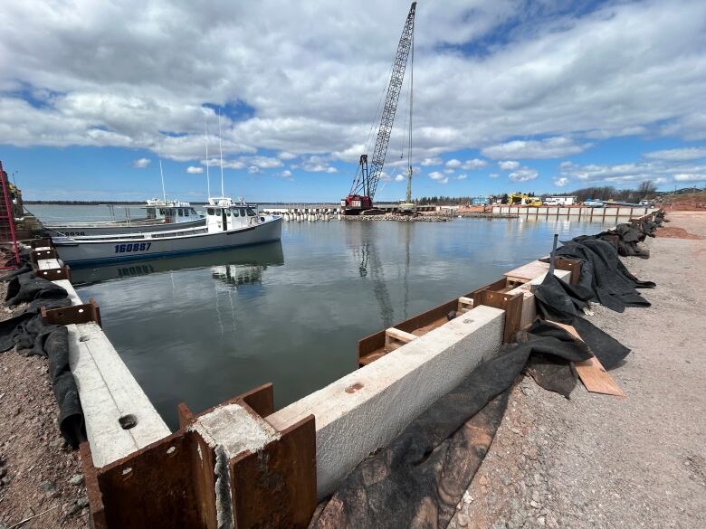 New wharf at Lennox Island. 