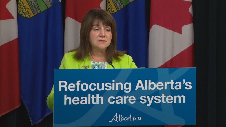 Health Minister Adriana LaGrange introduced Bill 22 in the legislature on Tuesday. The bill would break Alberta Health Services into four different organization