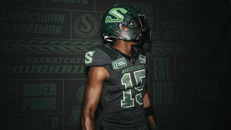 Saskatchewan Roughriders poses in new alternative uniforms