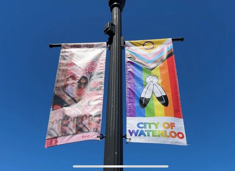 photo of banners on a lightpost