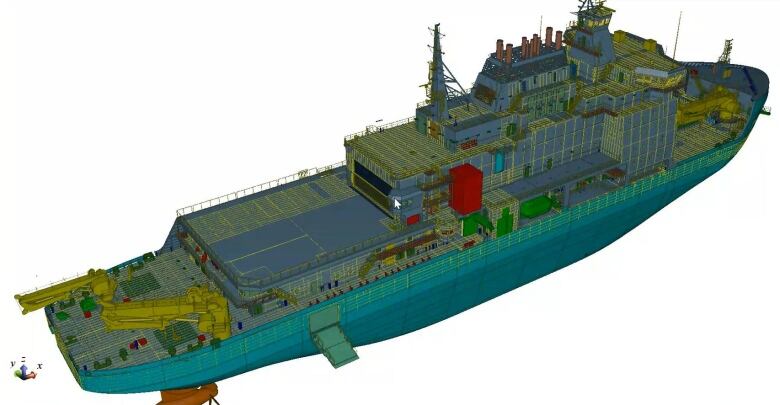 3D model of Seaspan polar icebreaker