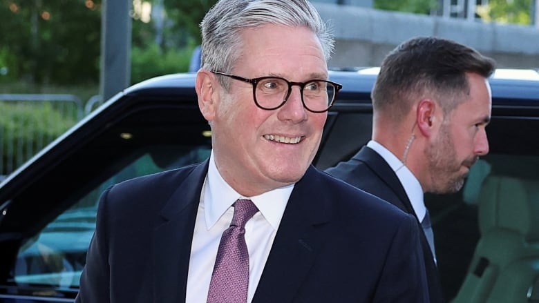 British opposition Labour Party leader Keir Starmer arrives for the first pre-election leaders debate, leading up to the general election, in Manchester, Britain, June 4, 2024. 