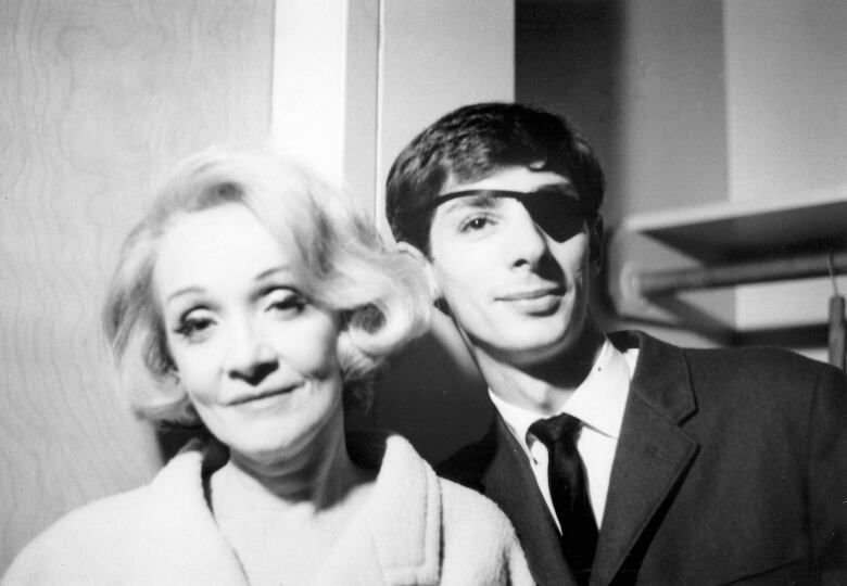 An archive photo of John Banks and actress Marlene Dietrich. 