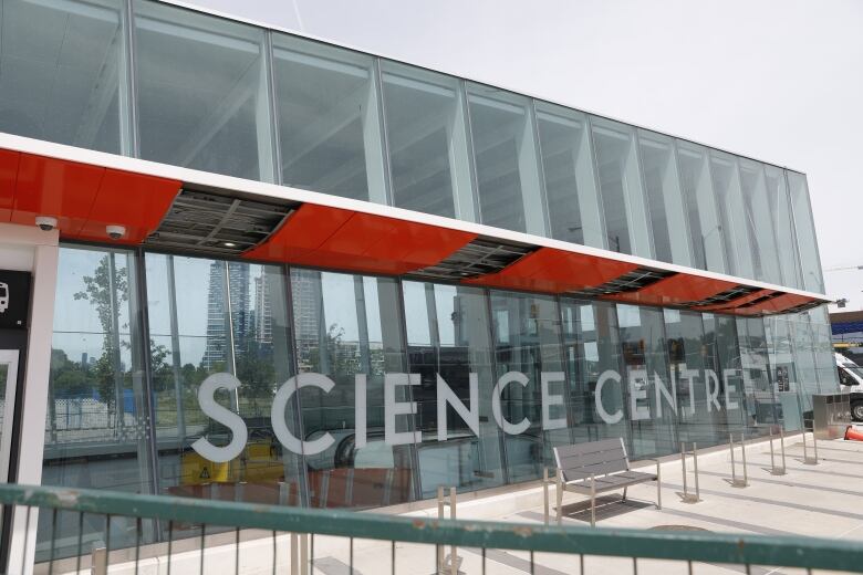 Fencing surrounds the Ontario Science Centre near Eglinton Avenue East and Don Mills Road on Wednesday, June 26, 2024,.