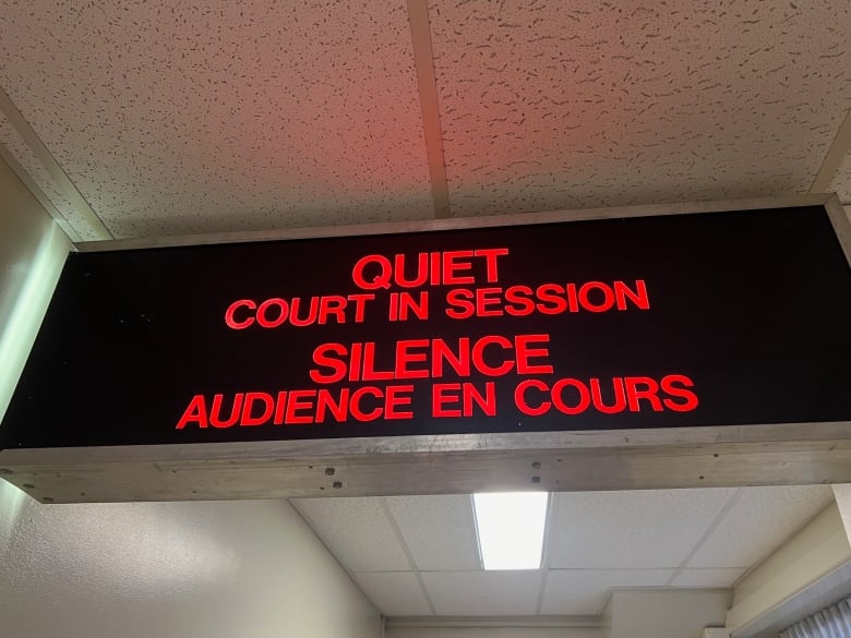 Fredericton court sign