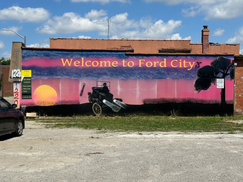 This Ford City mural located on Drouillard Road is one of the stops on the mural app tour.