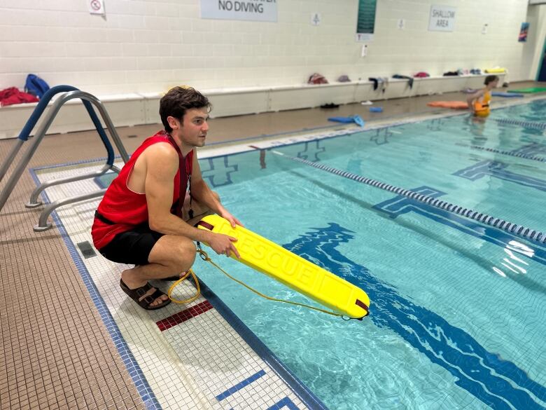 Brunner is one of more than 1,000 people who enrolled in the YMCA of southwestern Ontario's lifeguard training program to receive his national lifeguard certification. 