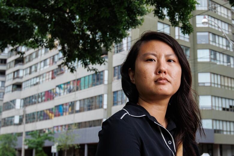 Lily Xia (Federation of Metro Tenants' Associations) is pictured in Toronto, on July 10, 2024.