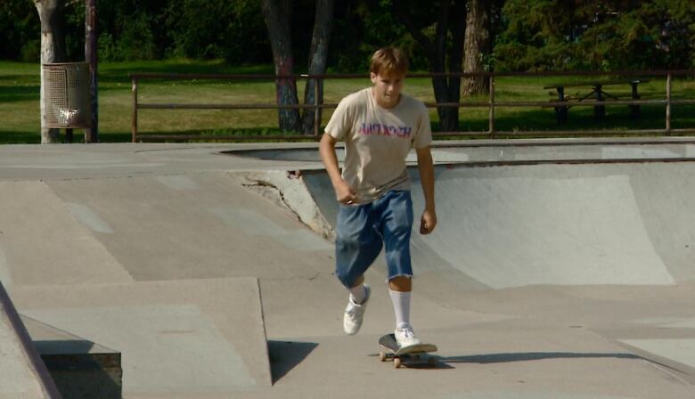 Bryson Sheldon has been skateboarding since the Saskatoon group Right to Skate supplied him with a board, shoes and otehr support. He says skateboarding gives him a sense of peace.