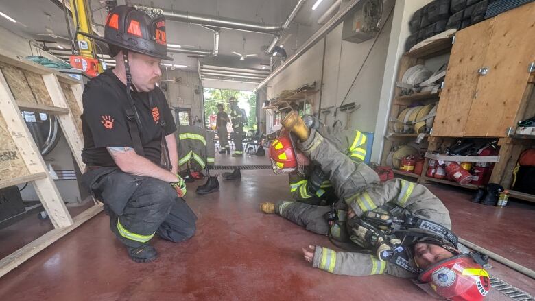 Safe extraction of injured firefighters were among the techniques taught during the Ontario Native Firefighter's Society Conference.