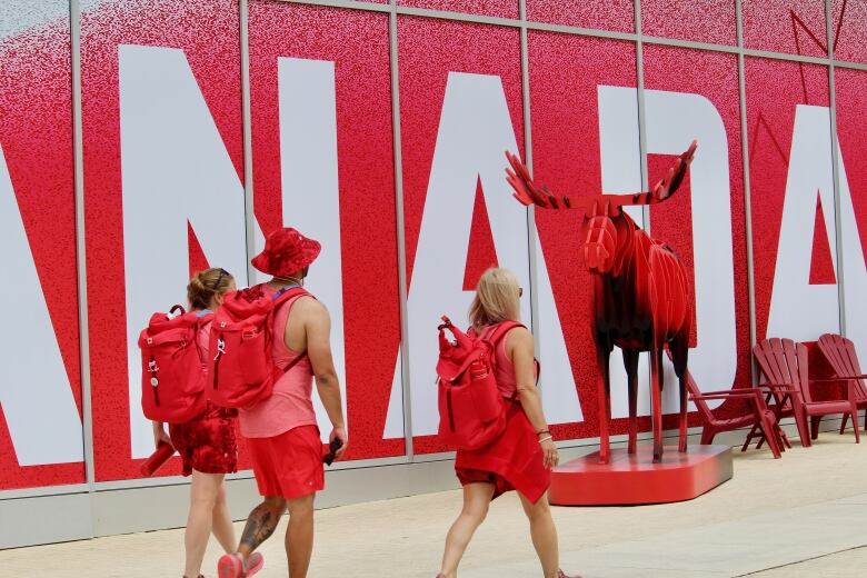 Canada billboard in Olympic Village