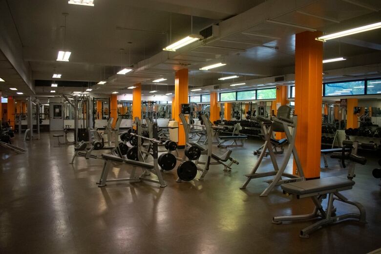 A fitness centre.