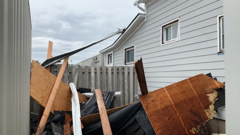 Damage from a tornado