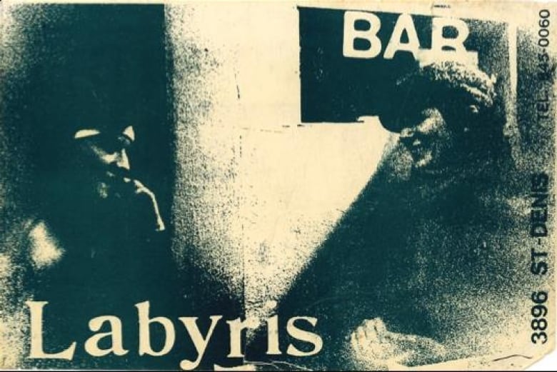 A flyer for Labrys, a former lesbian bar