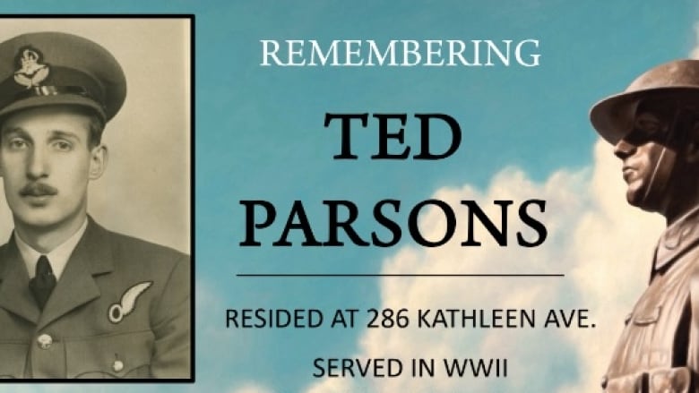 Ted Parsons is one of they many fallen soldiers from the Sarnia area that are being honoured in the Sarnia War Remembrance Sign Project.