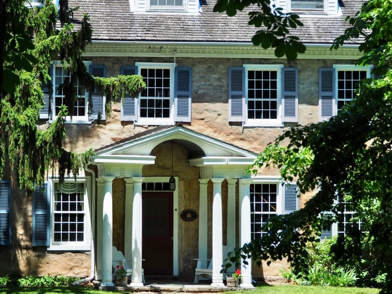 A Georgian-style home building. 