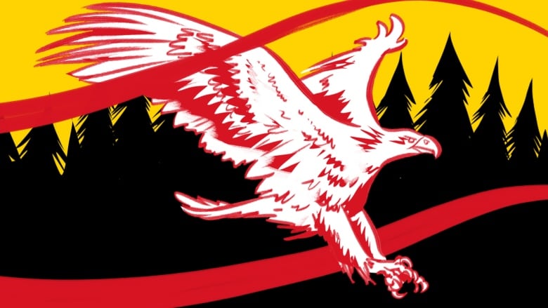 Headline image featuring artistic graphic drawing of an eagle