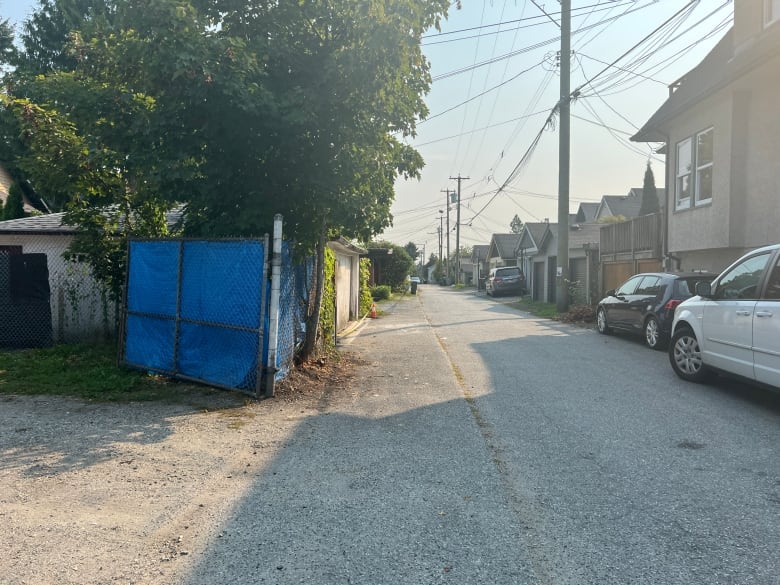 An alley in east Vancouver.