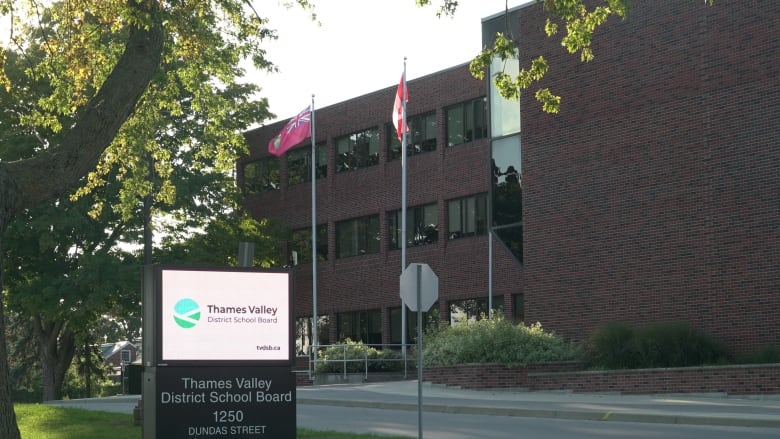 The Thames Valley District School Board's offices at 1250 Dundas St. in London, Ont., pictured on Sep. 9, 2024.