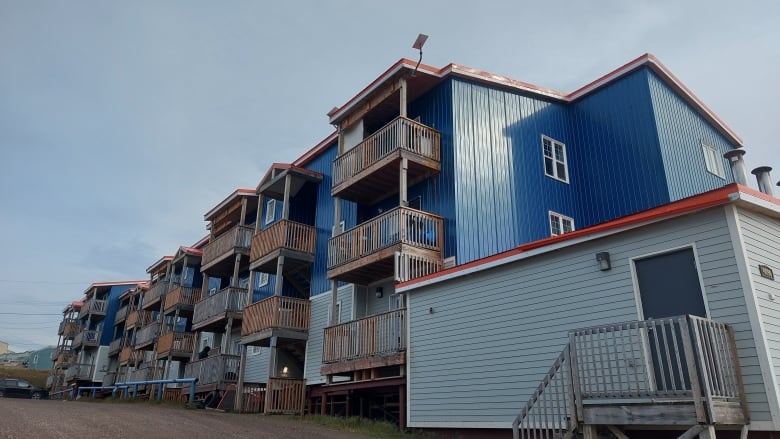 shot of apartment block on the Road to Nowhere