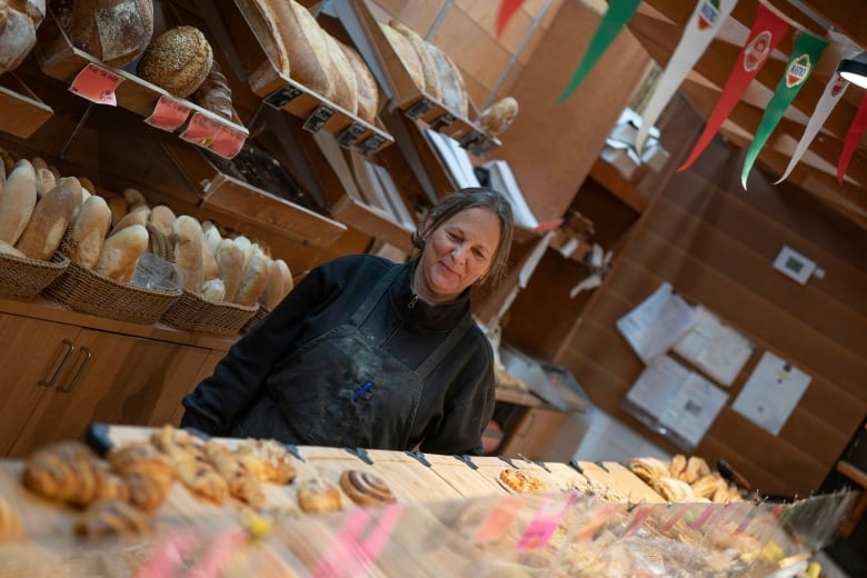 woman in grocery store