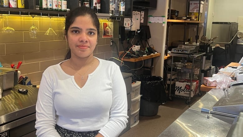 Maggie Pinnamaraju manages the Mr. & Mrs Bao restaurant on Richmond Row. The restaurant's food truck was damaged in a break-in early Thursday morning. It's the third time the truck has been damaged this year. 