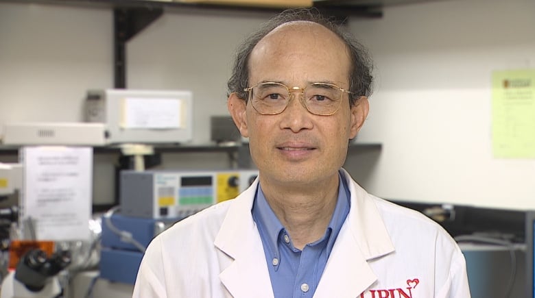 Wayne Chen is pictured in his lab.  