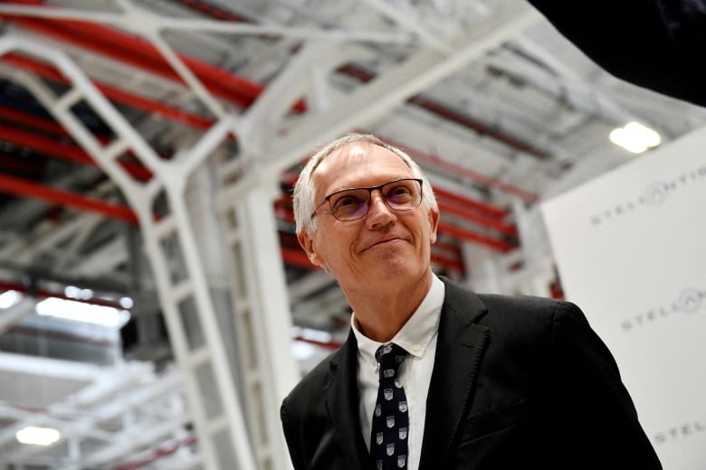 Stellantis CEO Carlos Tavares inaugurates the group's new electrified dual-clutch transmission (eDCT) assembly facility in the Mirafiori complex in Turin, Italy, April 10,2024. REUTERS/Massimo Pinca