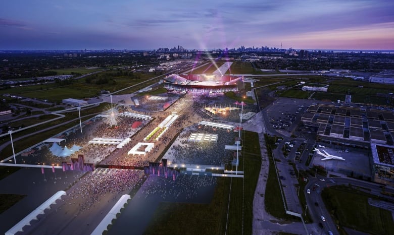 An artist's rendering of the new Rogers Stadium, a venue with capacity for 50,000 to be built on the grounds of the former Downsview airport.