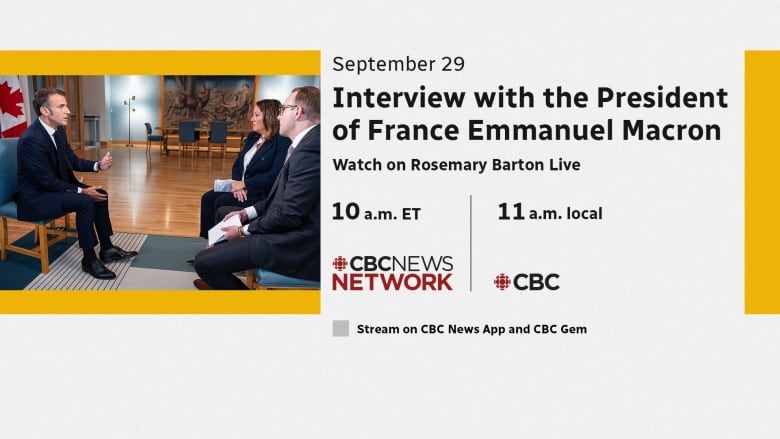 Frances President Emmanuel Macron interview promo