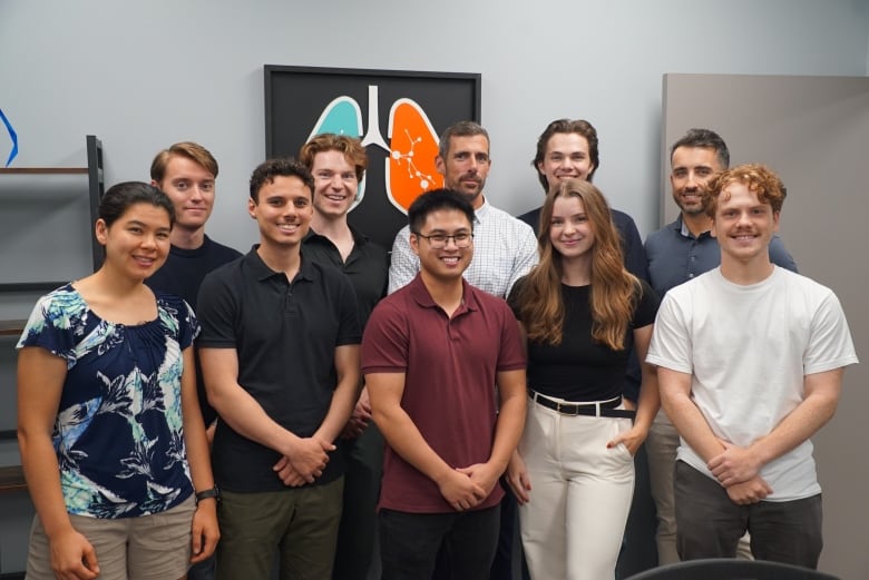 The Deep Breathe team in their office at Western University's Collip Circle research park.