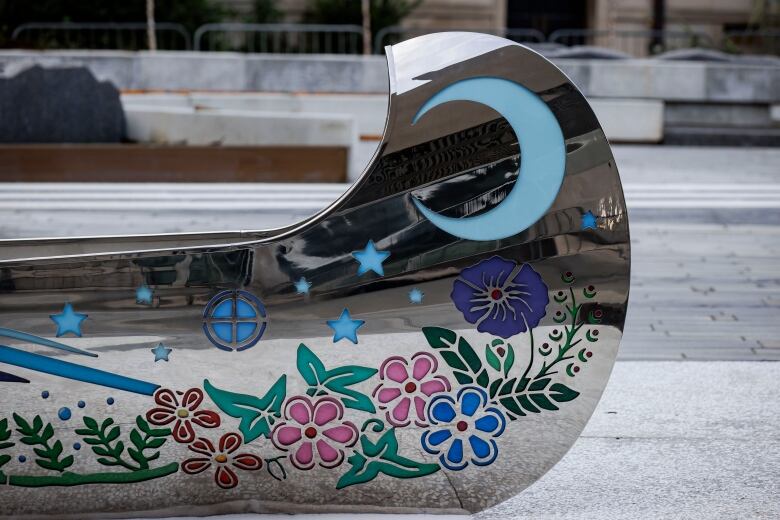 The Spirit Garden, in Torontos  Nathan Phillips Square, is pictured before its public debut on Sept. 27, 2024. 