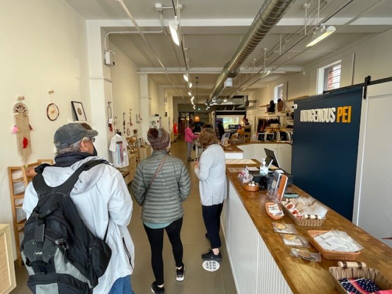 People browsing in a store.