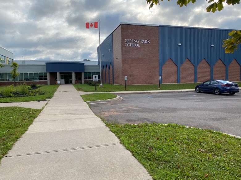 An exterior shot of Spring Park Elementary in Charlottetown. 