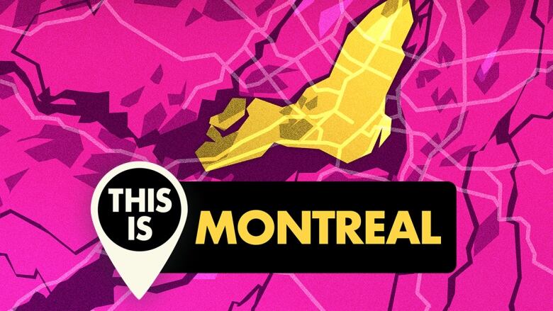 A graphic of the island of Montreal with This is Montreal written on it.