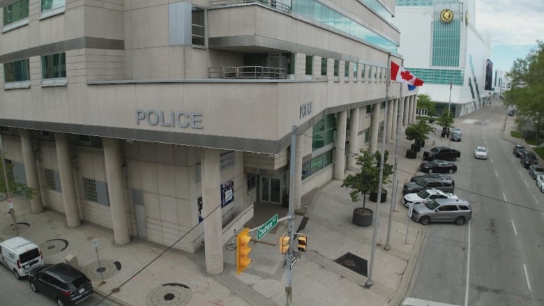 Windsor police headquarters in downtown windsor.