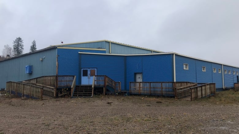 A building on a grey day.